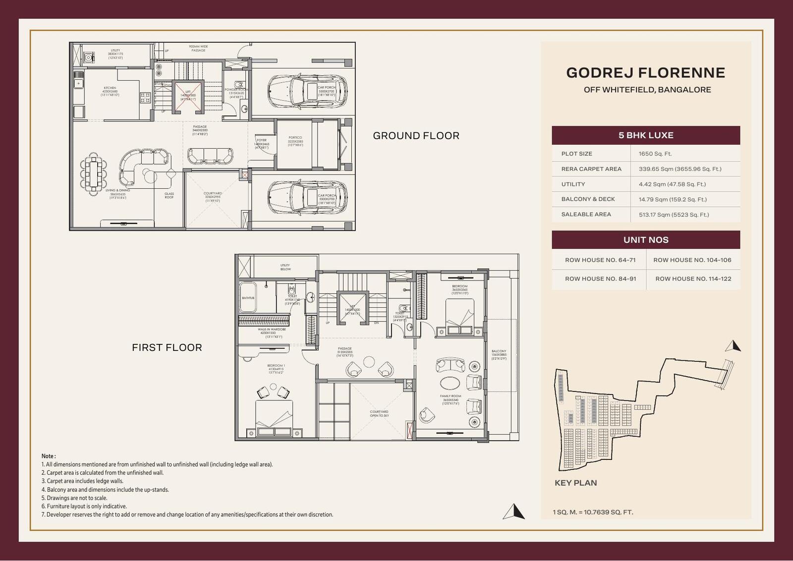 5 BHK Luxe floor plan