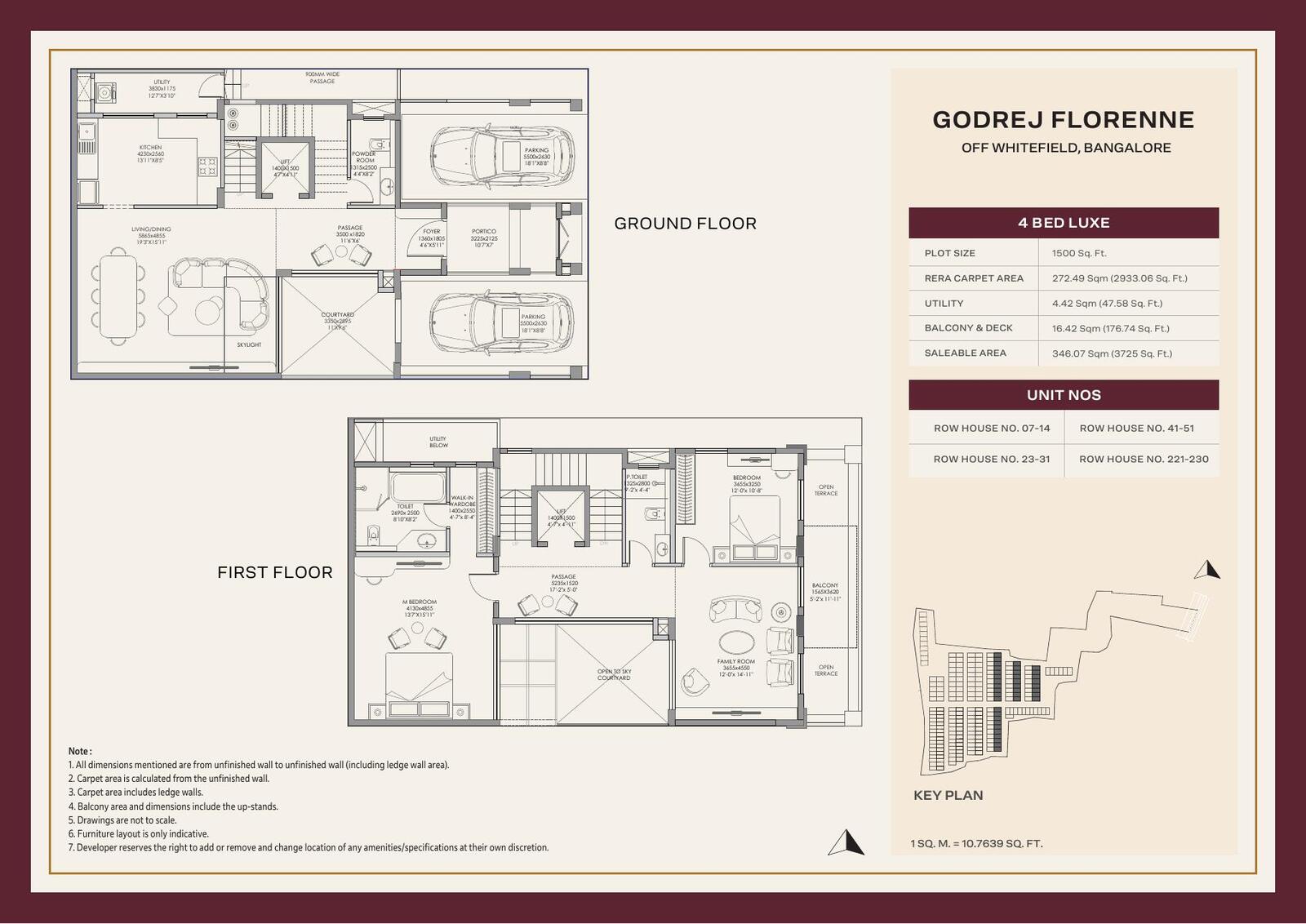 4 BHK Luxe floor plan