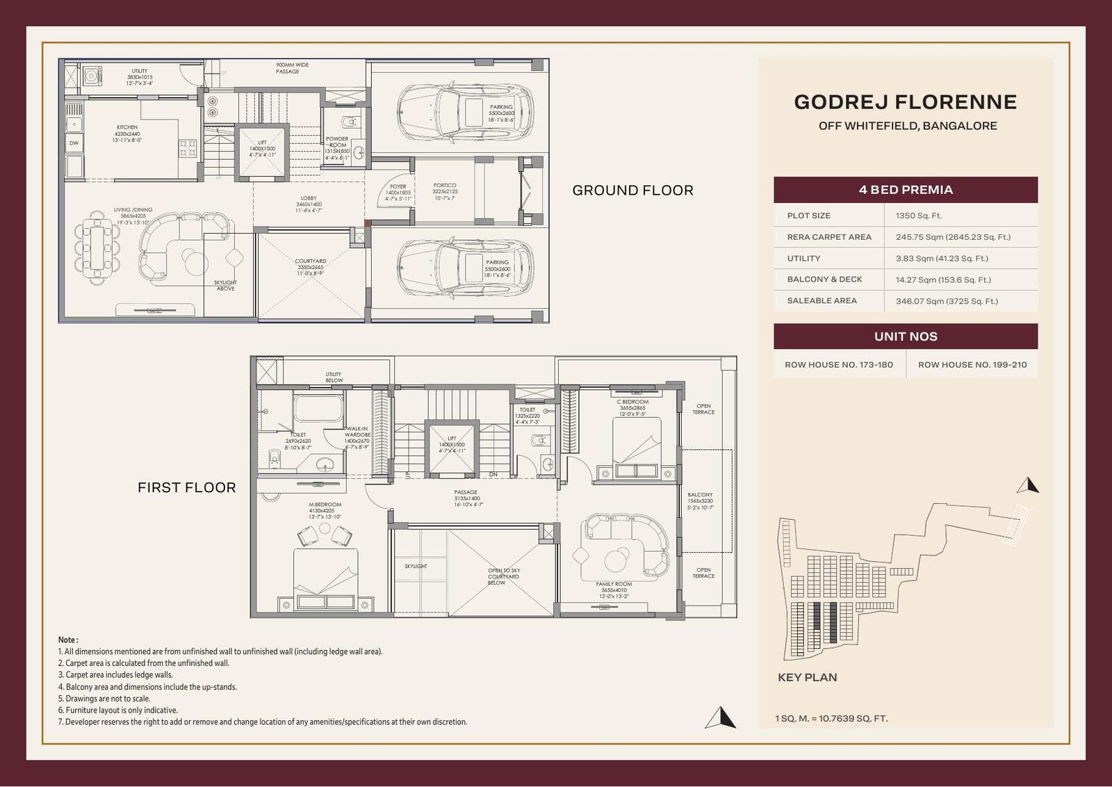 4 BHK Premia floor plan