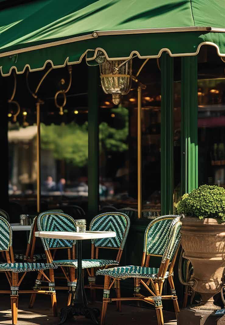 Mediterranean café and social spaces — representative image