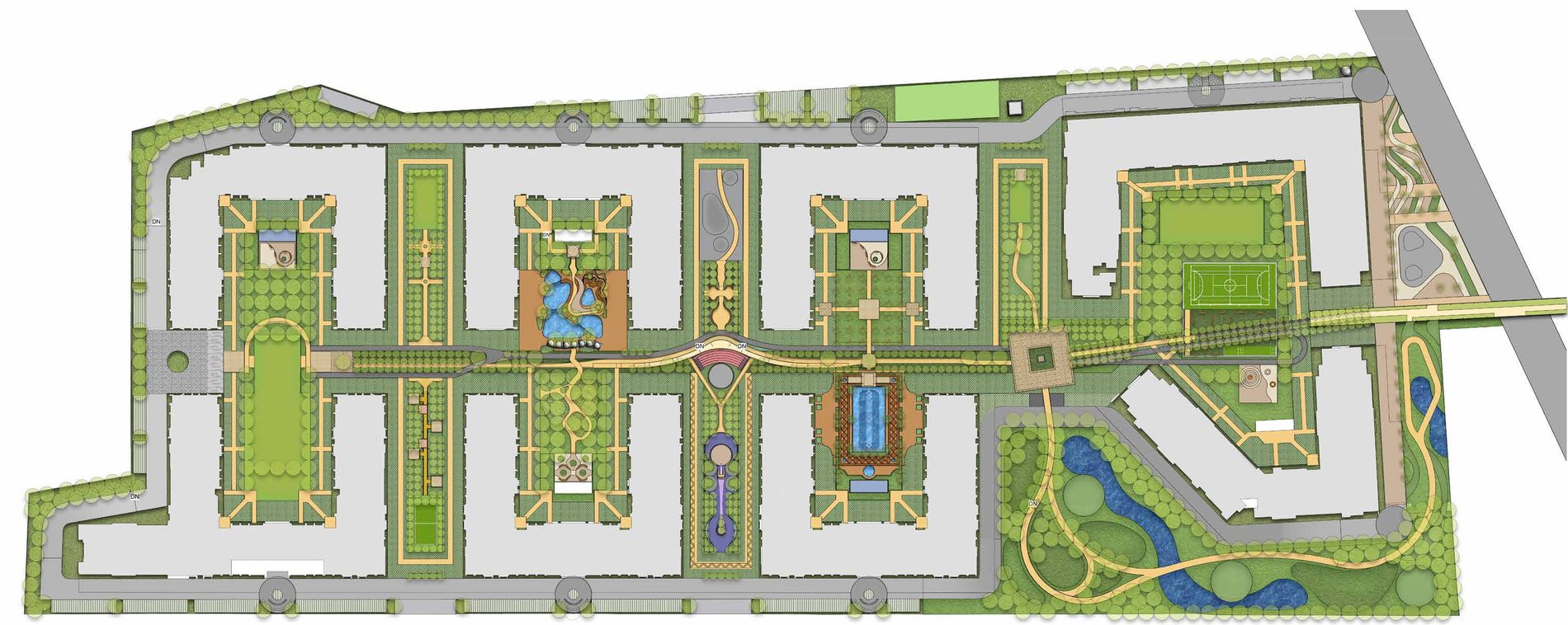Master layout plan — not to scale